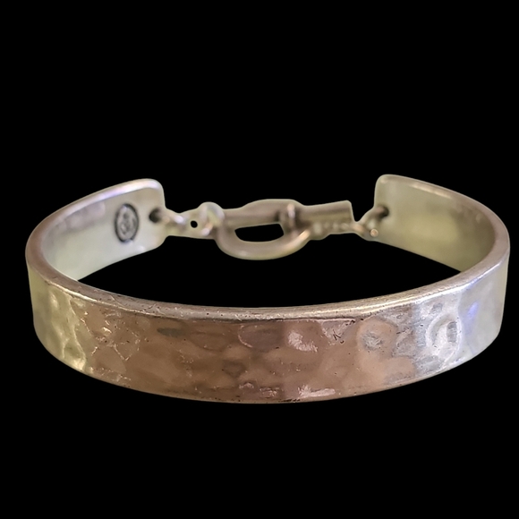 Vintage Premier Designs hammered cuff bracelet with inspirational message - Picture 7 of 7